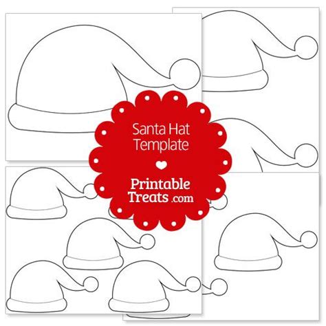 Template Printable Santa Hat Pattern